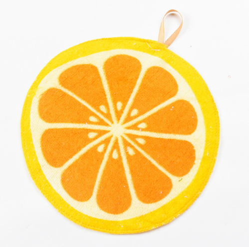 Hanging Cartoon Fruit Pattern Kitchen Towels (Set)