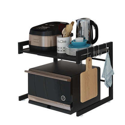 Retractable Kitchen Microwave Storage Rack