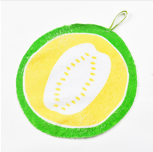 Hanging Cartoon Fruit Pattern Kitchen Towels (Set)
