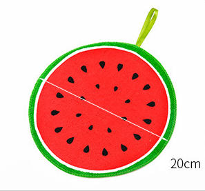 Hanging Cartoon Fruit Pattern Kitchen Towels (Set)