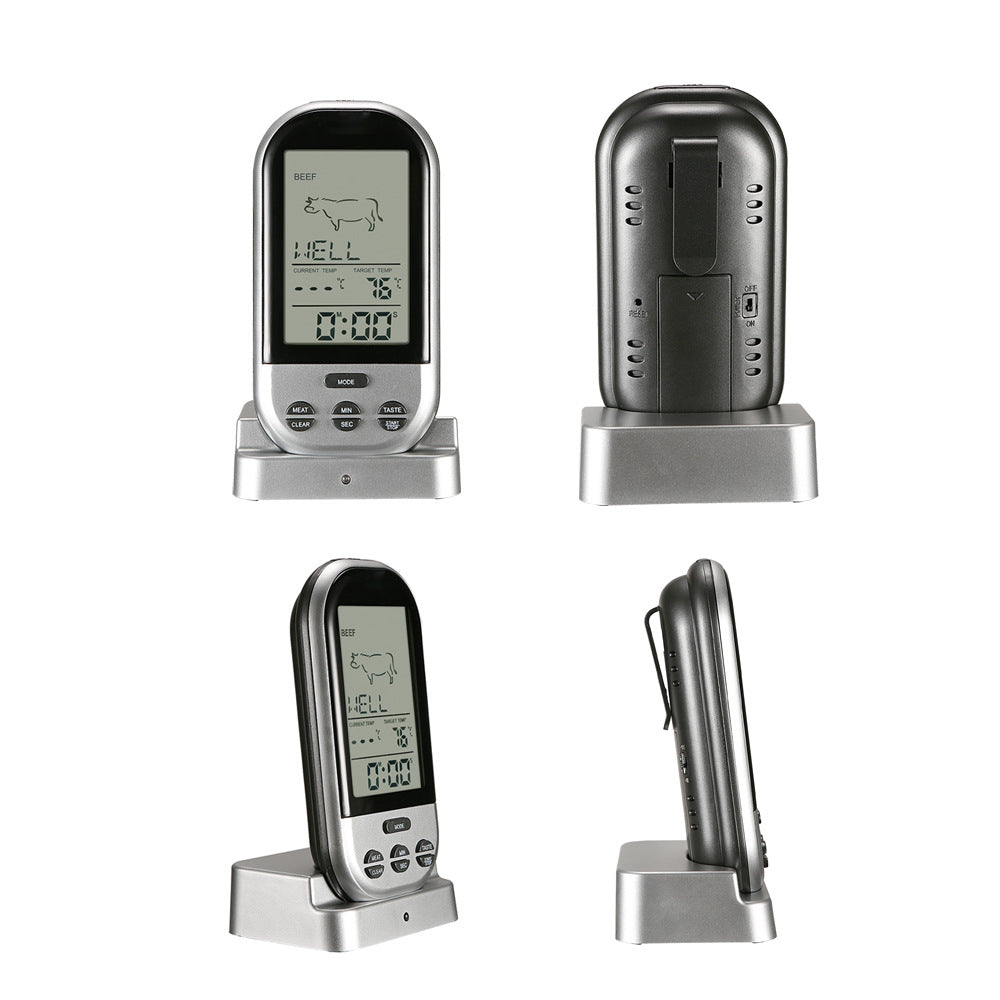 Wireless BBQ Meat Thermometer with Timer for Cooking