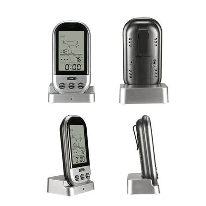 Wireless BBQ Meat Thermometer with Timer for Cooking